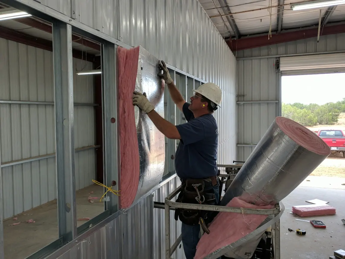Metal Building Insulation in Owasso