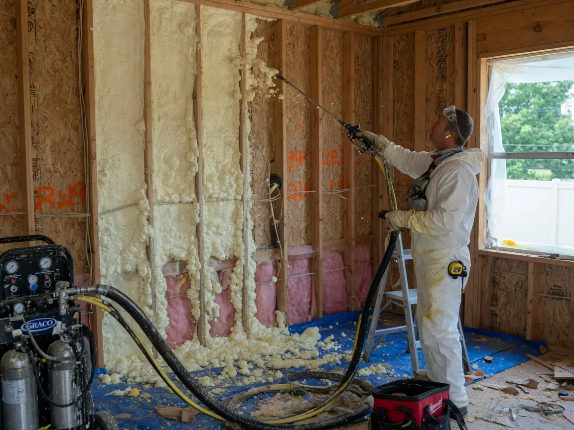 spray foam insulation in Verdigris